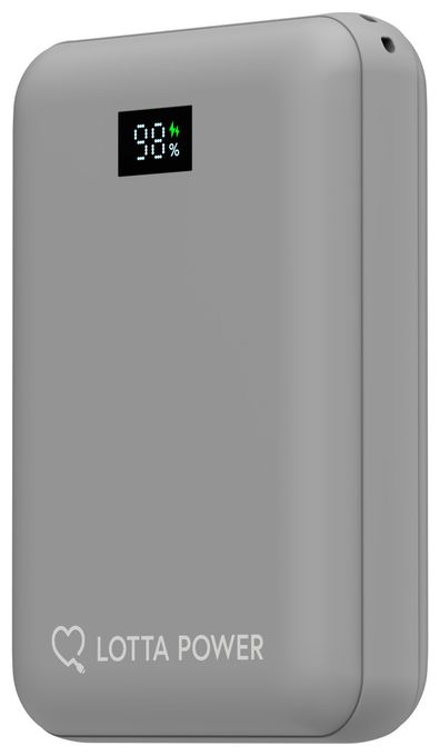 10000 mAh Powerbank USB Typ-C  Mini (Grau) 