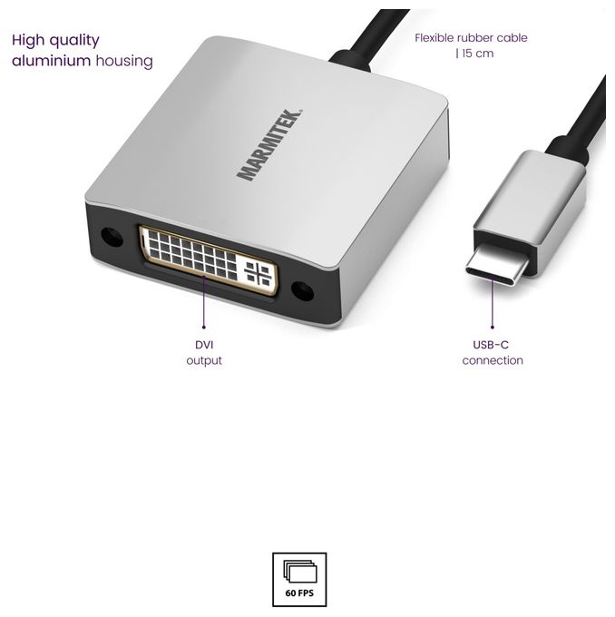 Connect USB C auf DVI - USB-C auf DVI Adapter 