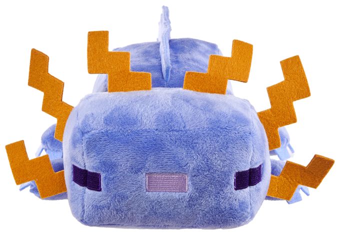 Minecraft weiches Spielzeug blaues Axolotl, ca. 20 cm große weiche Sammelfigur, vom Videospiel inspirierter Charakter 