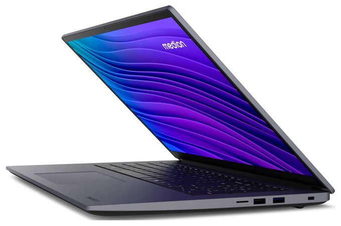 Full HD Notebook 43,9 cm (17.3 Zoll) 1920 x 1080 Pixel 128 GB SSD Windows 11 Home in S mode Intel® N max. 3,4 GHz  Avantum 17 E1i MD600001 (Grau) 