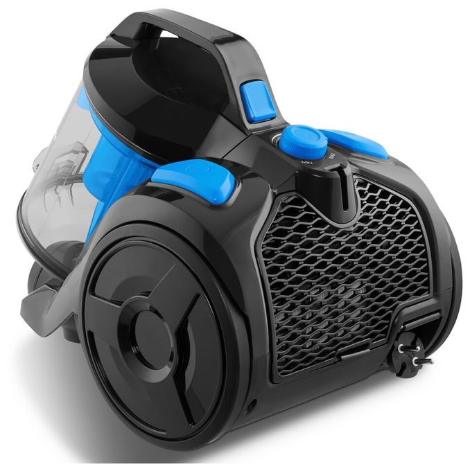 Bodenstaubsauger Beutellos 800 W HEPA (Transparent, Schwarz, Blau) E2001 MD12078 