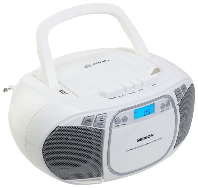 AM, FM Radio Tragbar  Life E66476 (Weiß) 