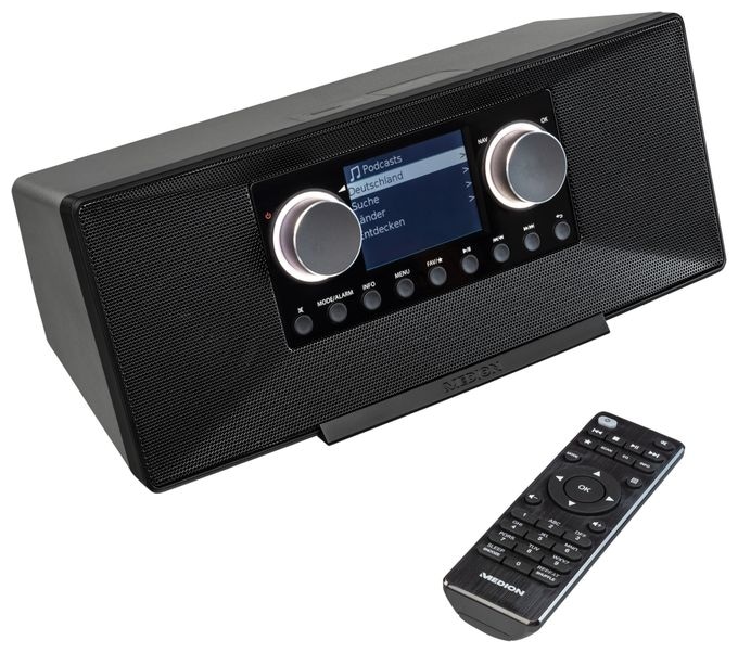 Bluetooth AM, DAB+, FM, MW Radio Internet  Life P85333 (Schwarz) 