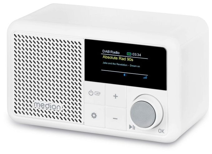 Bluetooth DAB+, UKW Radio Tragbar IPX1  Life S66822 (Weiß) 