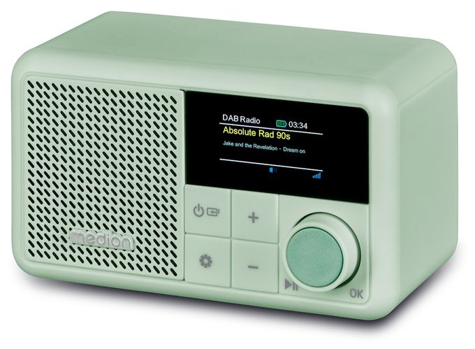 Bluetooth DAB+, UKW Radio Tragbar IPX1  Life S66822 (Grün) 