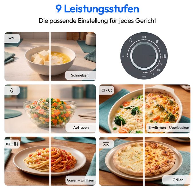 Standgeräte Solo 800 W Größe: klein 5 Stufen Grill  MD100119 (Grau) 