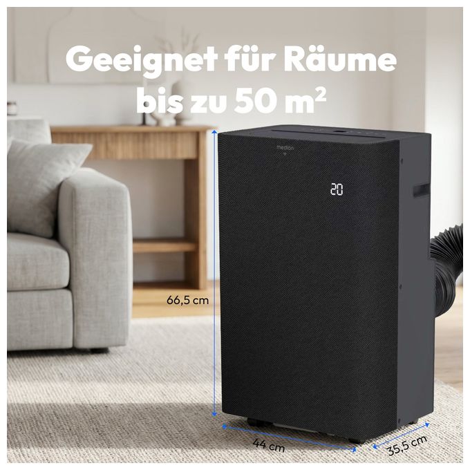 mobile Klimaanlage EEK: A  MD100139 (Schwarz) 