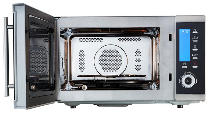 Freistehende Mikrowelle 900 W Größe: mittel 11 Stufen Grill  MD15501 (Schwarz, Edelstahl) 