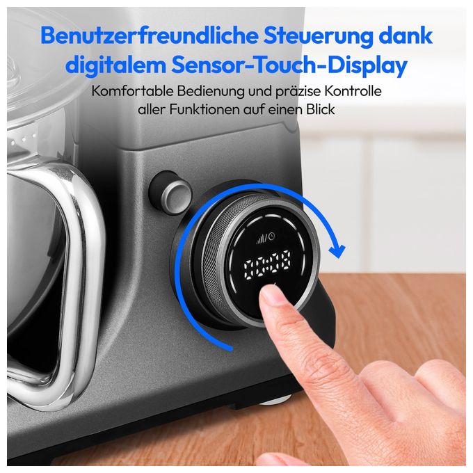 1200 W Küchenmaschine 5 l  MD18440 (Grau) 