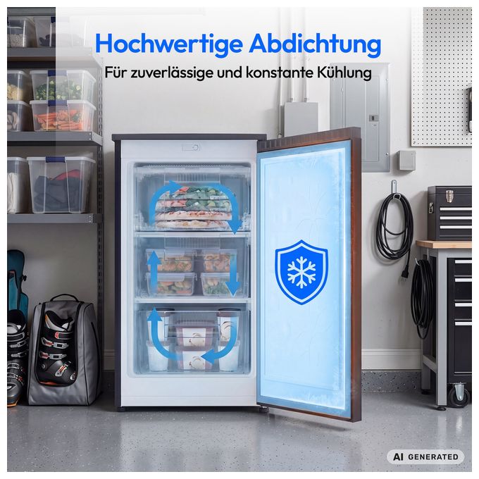 85 l Gefrierschrank 105 kWh Jahr  MD370018 (Schwarz) 