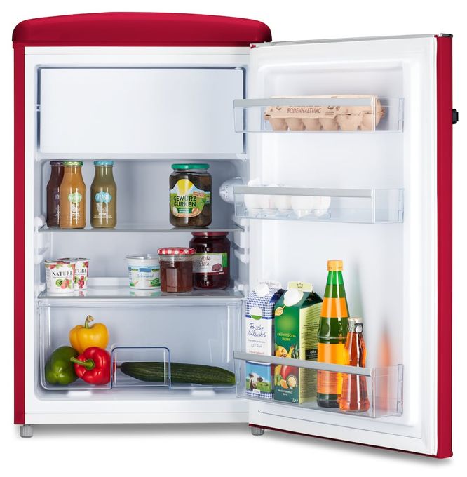 108 l / 95 l Kühlschrank freistehend EEK: D 110 kWh Jahr  MD37790 (Rot) 