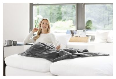 Heizdecke 120 W  HB675 Kuschelheizdecke (Grau) 