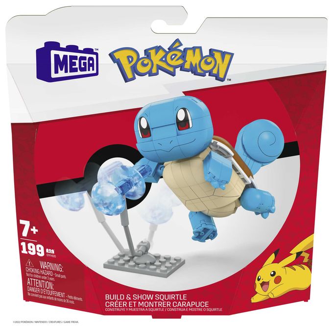 199 Teile  Pokemon Schiggy Bauset (Blau/Grau) 