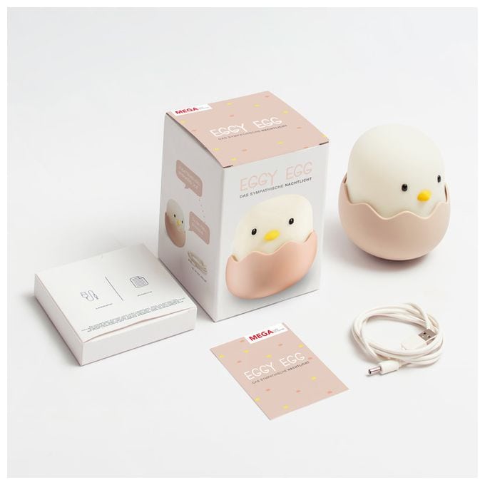 Warmweiß (3000K) Warmweiß Batterie/Akku Eggy Egg Nachtlicht 