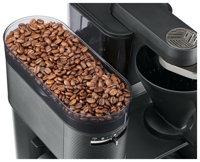 8 Tassen Filterkaffeemaschine  1024-01 Epos (Schwarz/Silber) 