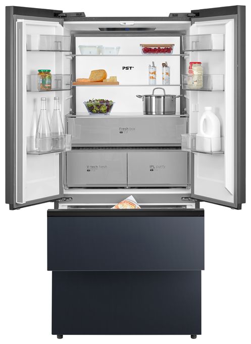 Side-by-Side Kühl-/ Gefrierkombination French Door 345 l / 170 l 307 kWh 1910 mm x 600 mm  MDRF705BIE70 (Grau) 