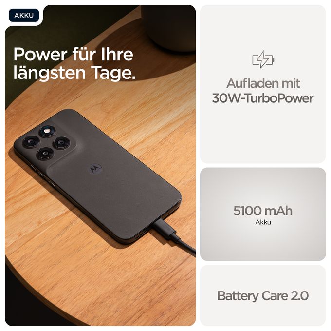 256 GB 5G Smartphone 17,3 cm (6.8 Zoll) 2,5 GHz Android 108 MP Dual Kamera Dual Sim WiFi 5 (PANTONE Black Olive) Moto G77 