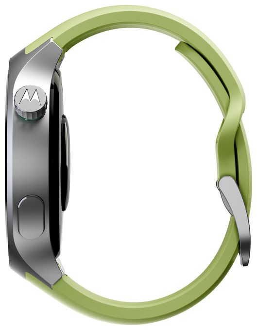 Digital 47 mm Smartwatch Rund IP68  Moto Watch (Silber) 