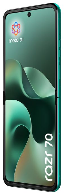 256 GB 5G Smartphone 17,5 cm (6.9 Zoll) Android 50 MP Dual Kamera Dual Sim WiFi 6E (PANTONE Sporting Green) Razr 70 
