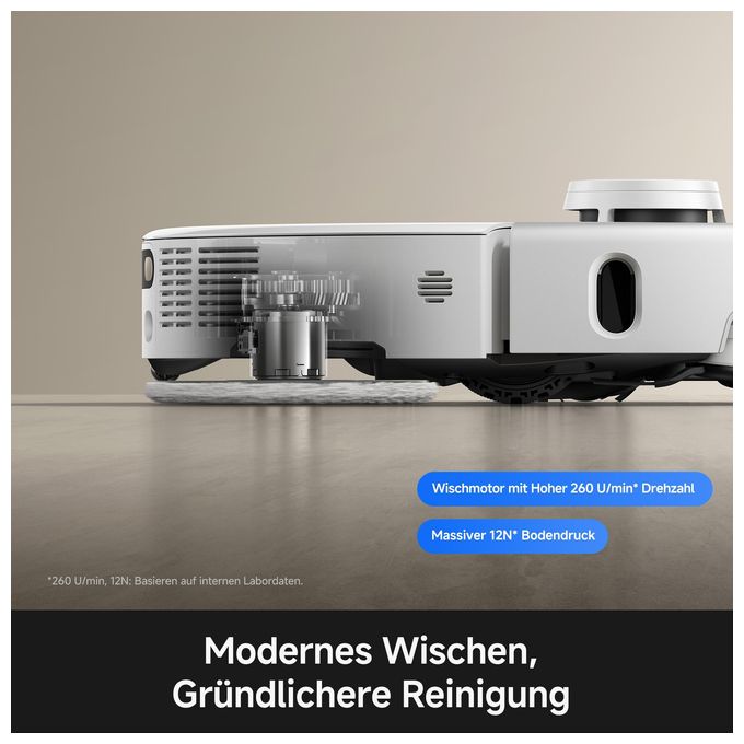 Saugroboter nass/trocken 30000 Pascal Leistung  P70 Pro Ultra (Weiß, Edelstahl) 
