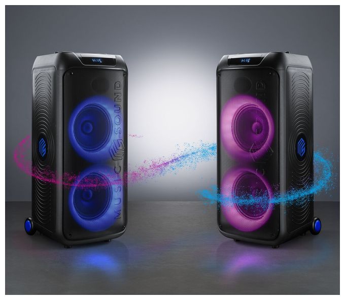 40 W Bluetooth Lautsprecher Laufzeit bis 4 h  Sound Box (Schwarz) 