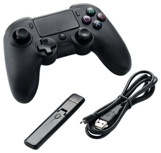 Analog / Digital Gamepad für PC, PlayStation 4  Asymmetric Wireless Controller (Schwarz) 