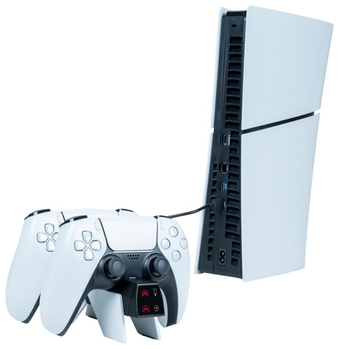 Ladestation PlayStation PS5 Kabelgebunden  Dual Charger V4 (Schwarz, Weiß) 