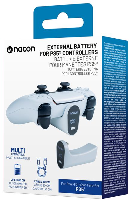Spiele-Controllerbatterie PlayStation PS5  External Battery (Weiß) 