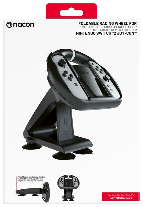 Rennrad Nintendo Switch 2 Joy-Con 2  Klappbares Lenkrad (Schwarz) 