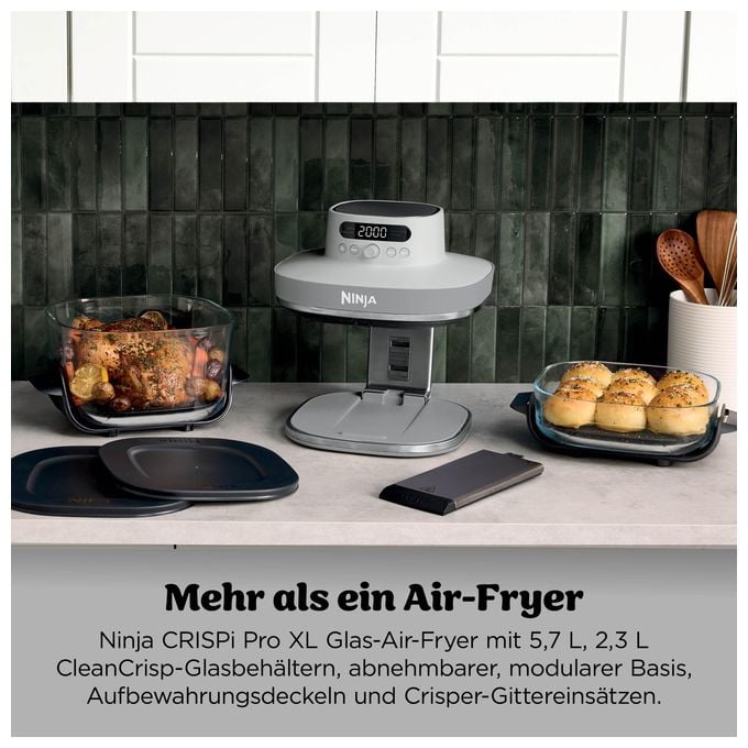 Heißluftfritteuse 5,7 l 2000 W  AS090EUWH Crispi Pro 5-in-1 (Weiß) 