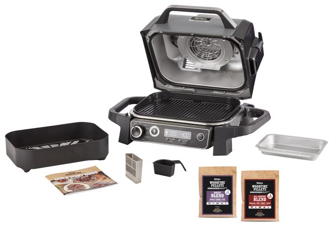 1 Zone(n) 2400 W  OG701EU Woodfire Outdoor Grill (Schwarz) 