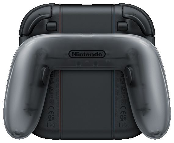 Steuerungsgrip Nintendo Switch 2 Joy-Con 2 (Schwarz, Transparent) Joy-Con 2 Aufladehalterung 