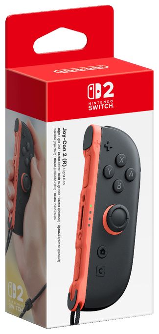 Analog / Digital Joystick für Nintendo Switch 2  Joy-Con 2 (R) (Schwarz, Rot) 