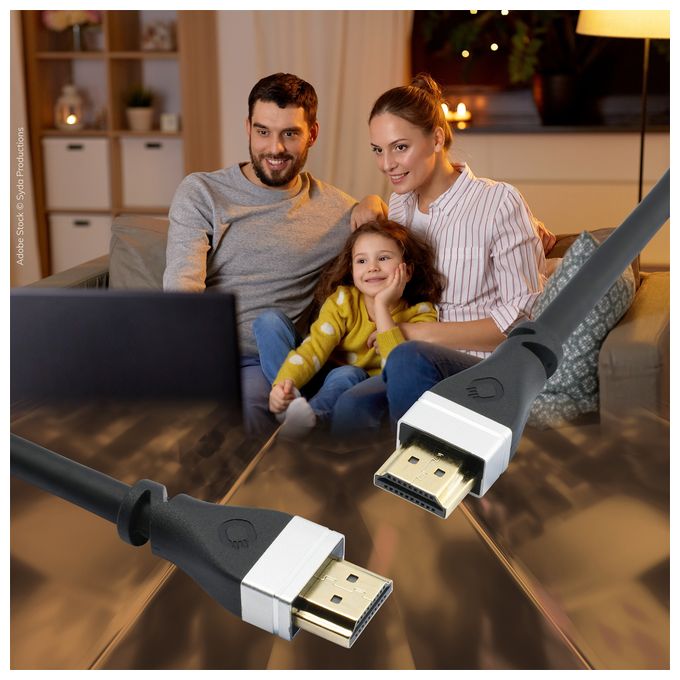48 Gbit/s Stecker Gerade HDMI auf HDMI Typ A (Standard) 5 m  SL UHS (Schwarz) 