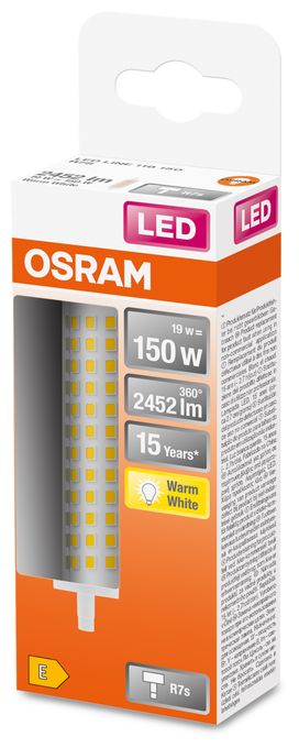 LED Lampe Röhre R7s EEK: E 2452 lm Warmweiß (2700K) entspricht 150 W Line 