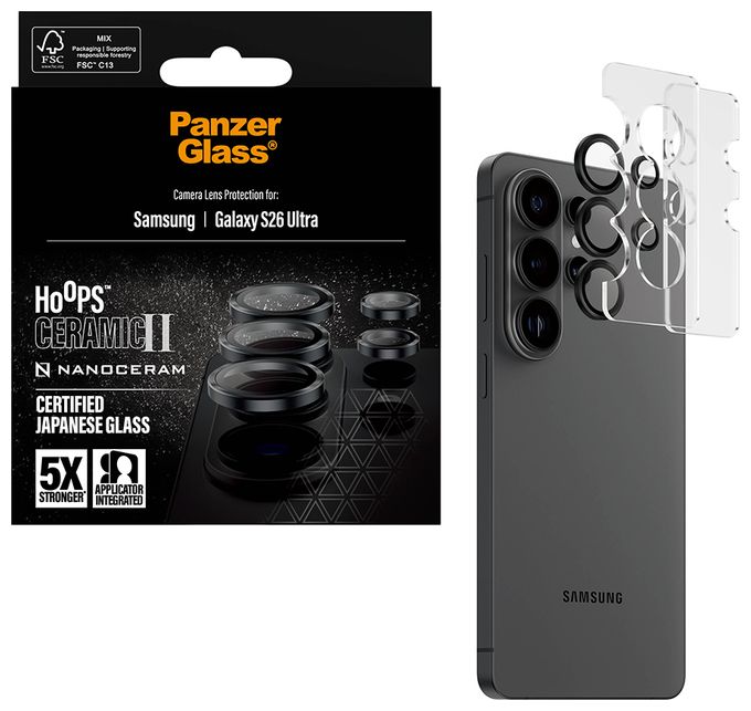 Klare Bildschirmschutzfolie Gehärtetes Glas, Silikon für  Samsung Samsung - Galaxy S26 Ultra Kratzresistent, Schockresistent 12807 Ceramic 