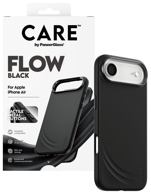 Cover für Apple Apple - iPhone Air  17473 Care Flow Case (Schwarz) 