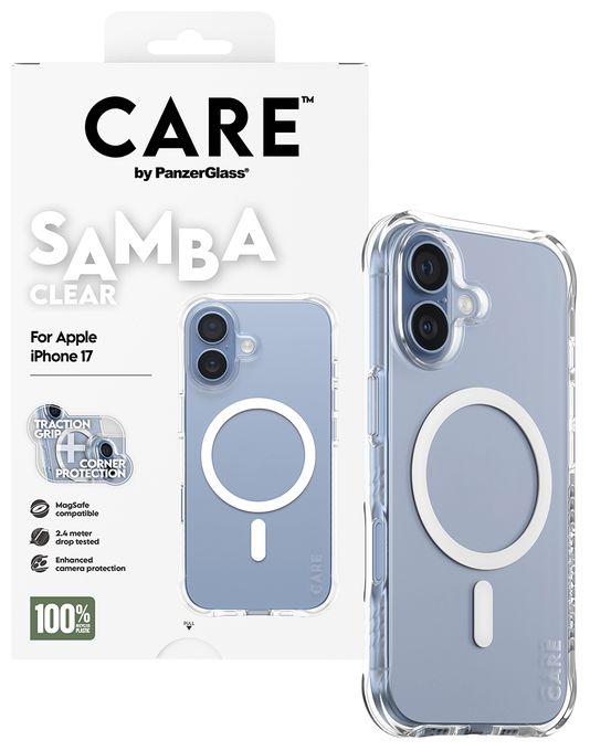 Cover für Apple Apple - iPhone 17  22326 Care Case Samba (Transparent) 