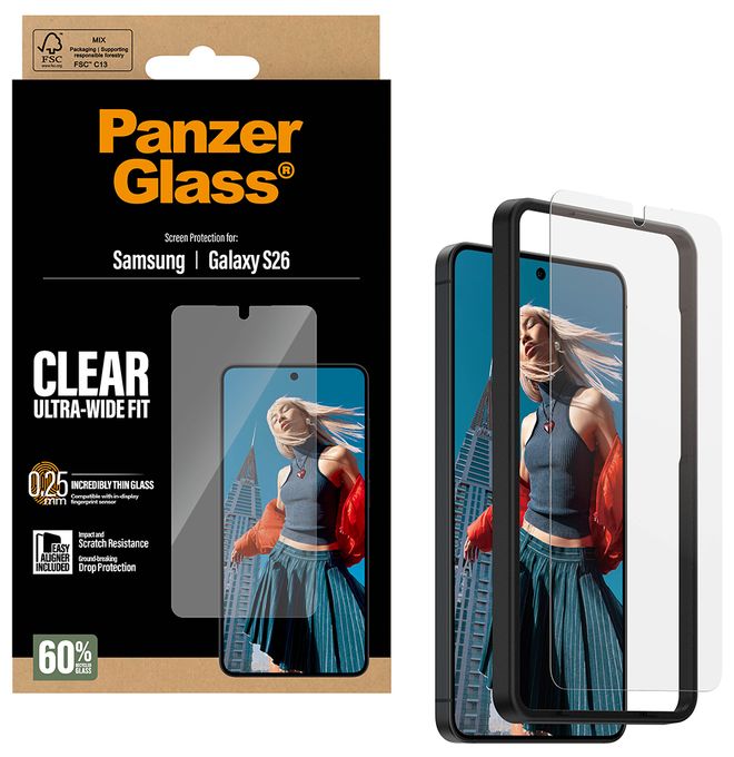 Klare Bildschirmschutzfolie Polyethylenterephthalat, Silikon für  Samsung Samsung - Galaxy S26 Kratzresistent, Schockresistent 34506 
