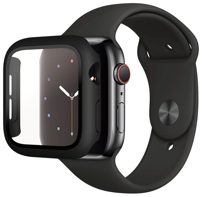 Klare Bildschirmschutzfolie gehärtetes Glas für  Apple Apple - Watch Series 4 44mm, Apple - Watch Series 5 44mm, Apple - Watch Series 6 44mm, Apple - Watch SE 44mm Kratzresistent, Schockresistent, Antibakteriell 3641 Full Body 