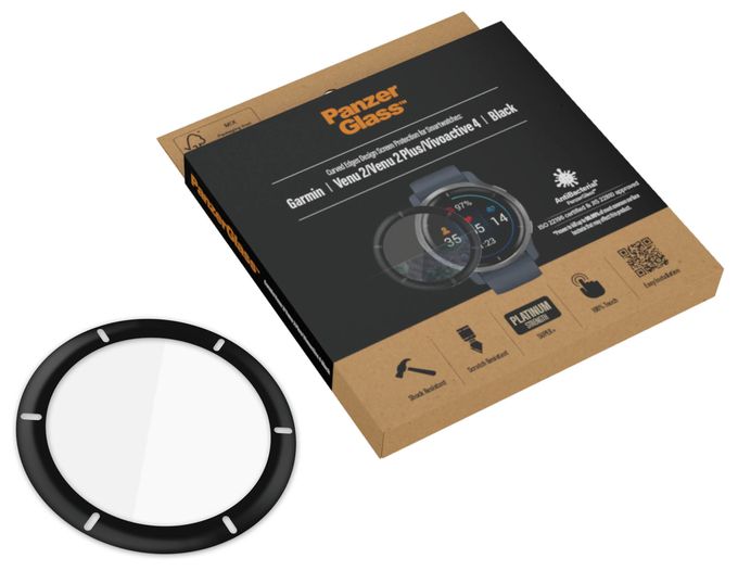 Klare Bildschirmschutzfolie Gehärtetes Glas, Polyethylenterephthalat, Silikon für  Garmin Garmin - Venu 2, Garmin - Venu 2 Plus, Garmin - Vivoactive 4 Kratzresistent, Schockresistent, Antibakteriell 3652 Displayschutz 
