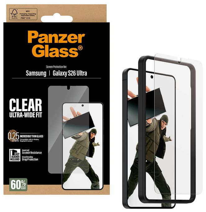 Klare Bildschirmschutzfolie Polyethylenterephthalat, Silikon für  Samsung Samsung - Galaxy S26 Ultra Kratzresistent, Schockresistent 37869 