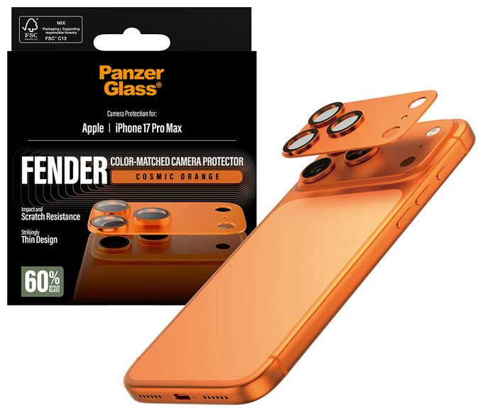 Klare Bildschirmschutzfolie Silikon für  Apple Apple - iPhone 17 Pro Max Kratzresistent, Schockresistent 58205 Fender Kameraschutz 