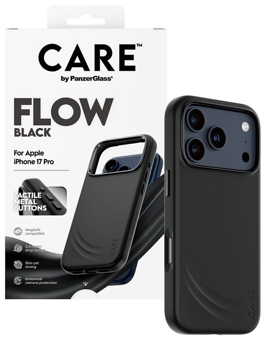 Cover für Apple Apple - iPhone 17 Pro  58291 Care Flow Case (Schwarz) 