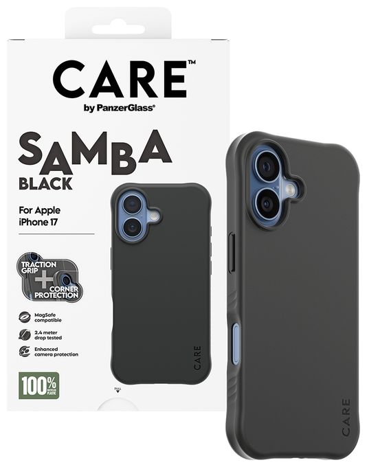 Cover für Apple Apple - iPhone 17  68453 Care Case Samba (Schwarz) 