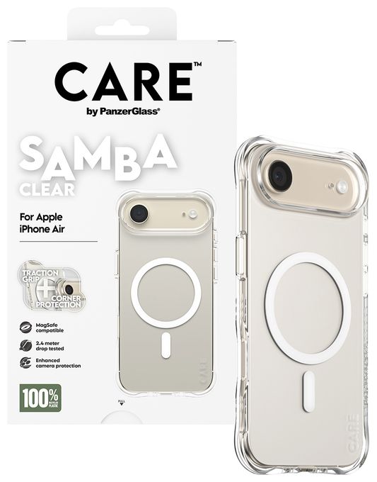 Cover für Apple Apple - iPhone Air  69281 Care Case Samba (Transparent) 