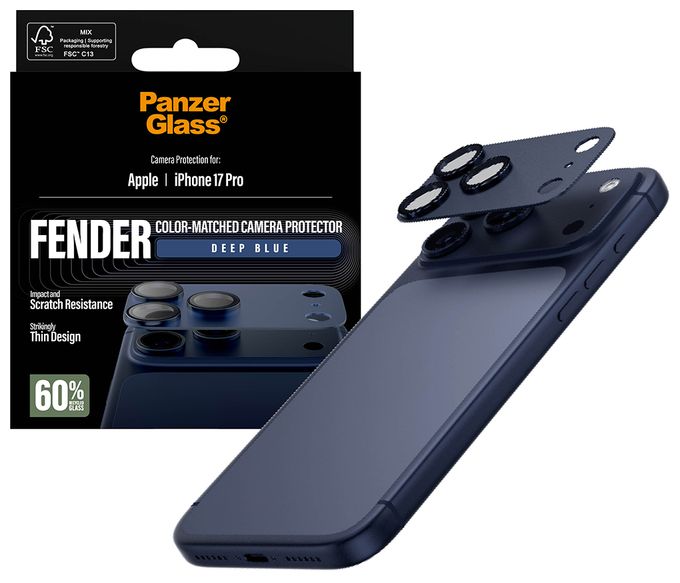 Klare Bildschirmschutzfolie Silikon für  Apple Apple - iPhone 17 Pro Kratzresistent, Schockresistent 79739 Fender Kameraschutz 