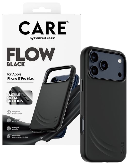 Cover für Apple Apple - iPhone 17 Pro Max  83131 Care Flow Case (Schwarz) 
