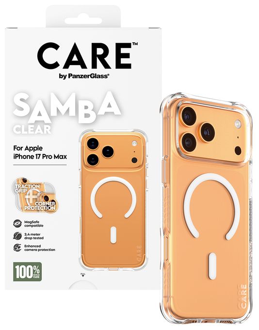 Cover für Apple Apple - iPhone 17 Pro Max  84109 Care Case Samba (Transparent) 