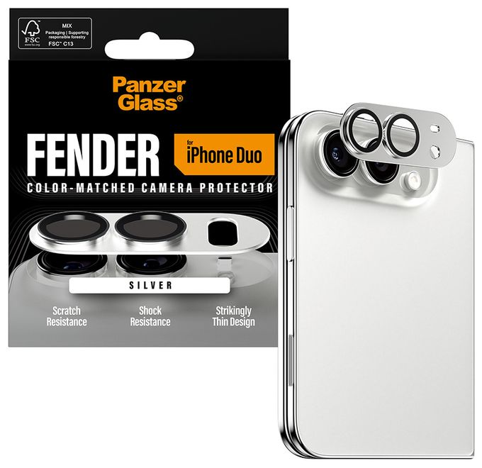 Kameraobjektivschutz Silikon für Apple iPhone Duo Fender 